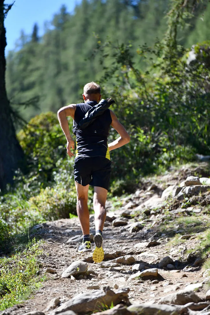 Men's Trail Running Baggy Shorts - Black