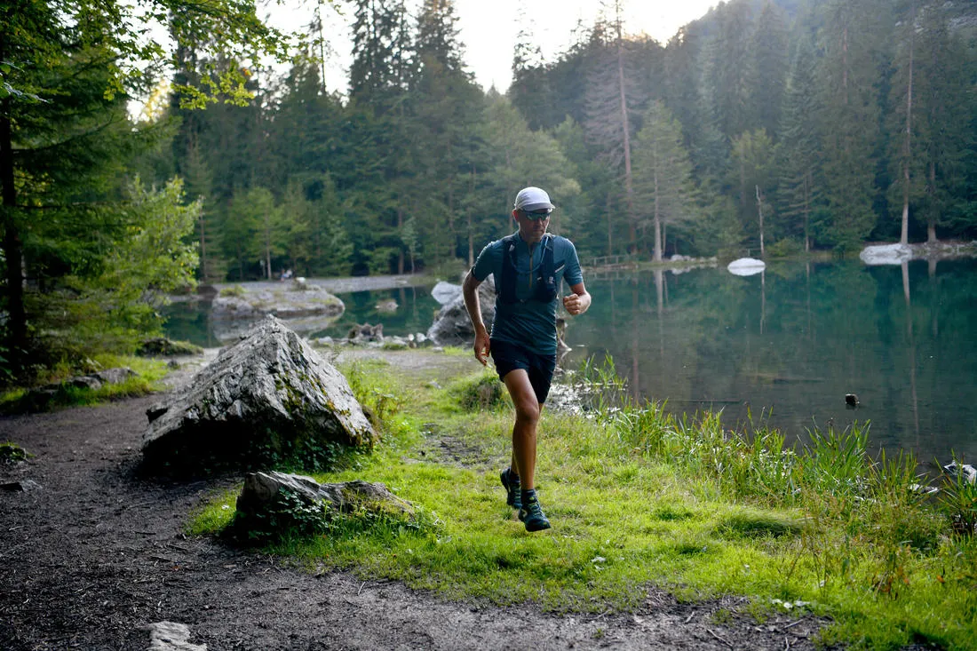 Men's Trail Running Baggy Shorts - Black