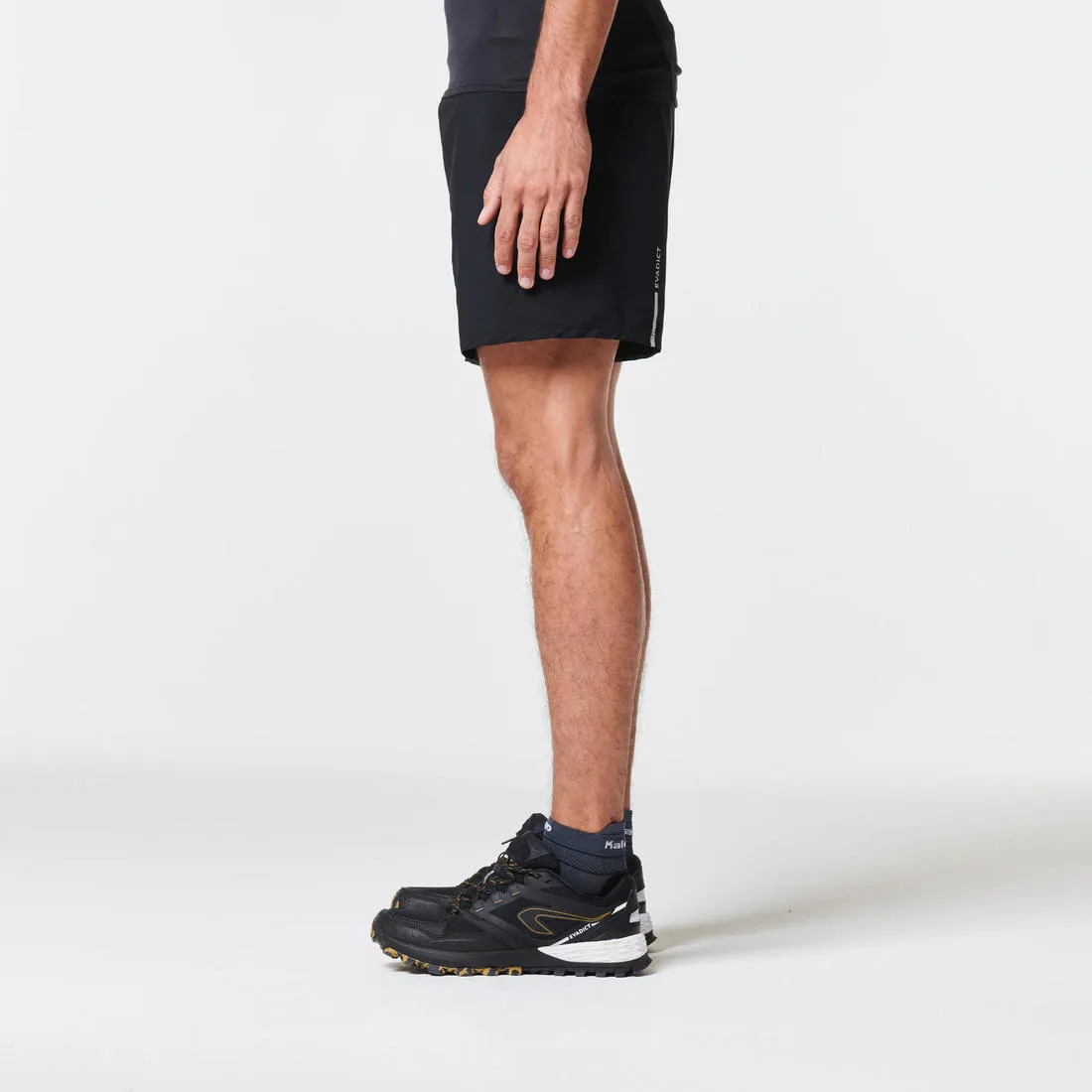 Men's Trail Running Baggy Shorts - Black