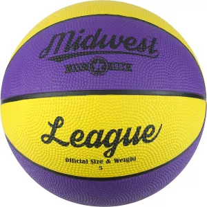 Mid West Usa Basketball Yellow And Purple