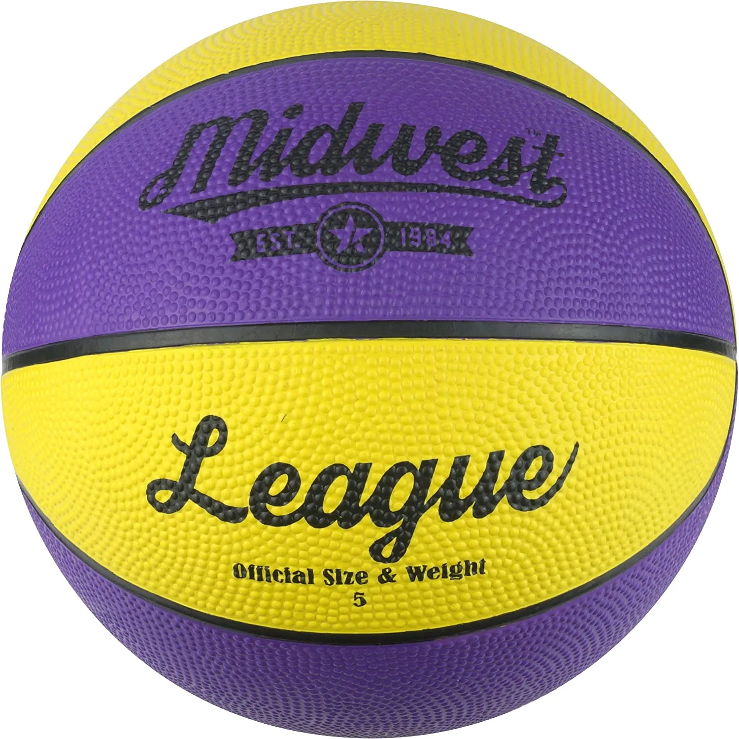 Mid West Usa Basketball Yellow And Purple