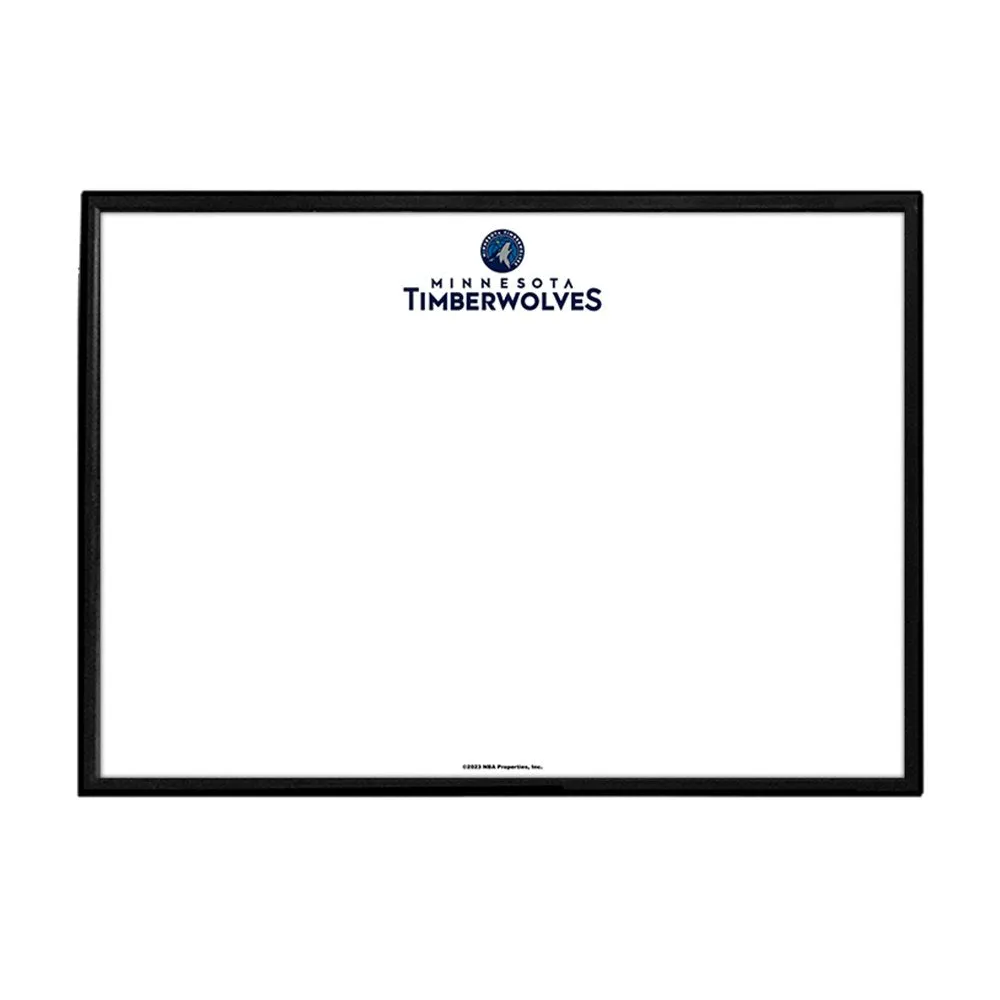 Minnesota Timberwolves: Framed Dry Erase Wall Sign