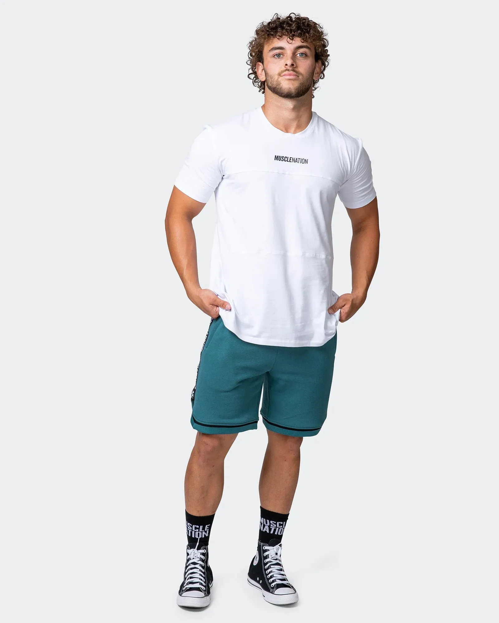 MVP 8" BASKETBALL SHORTS Deep Teal