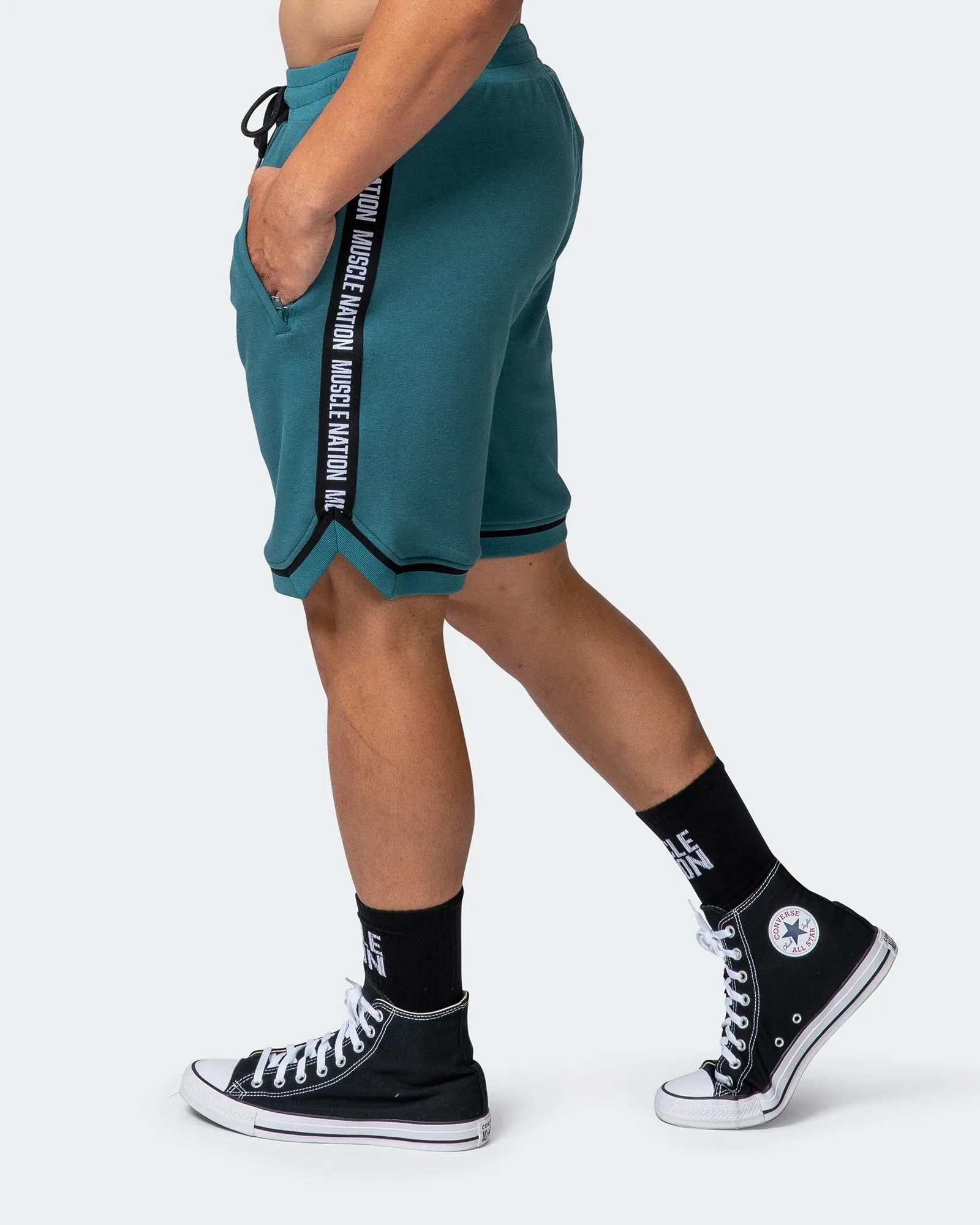 MVP 8" BASKETBALL SHORTS Deep Teal