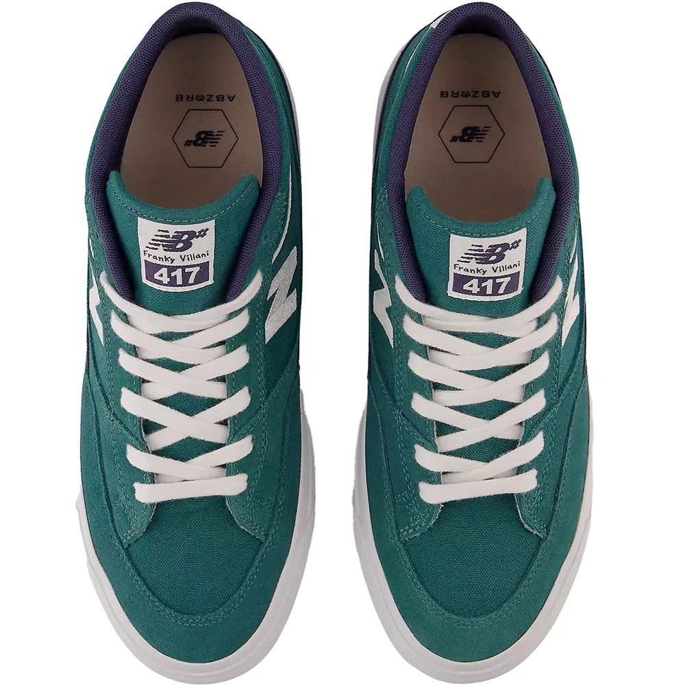 New Balance Numeric Franky Villani 417 Shoes Vintage Teal/White