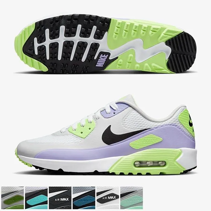 Nike Air Max 90 G Golf Shoes 10.5 Smoke Grey/Black/Grey Fog/White M
