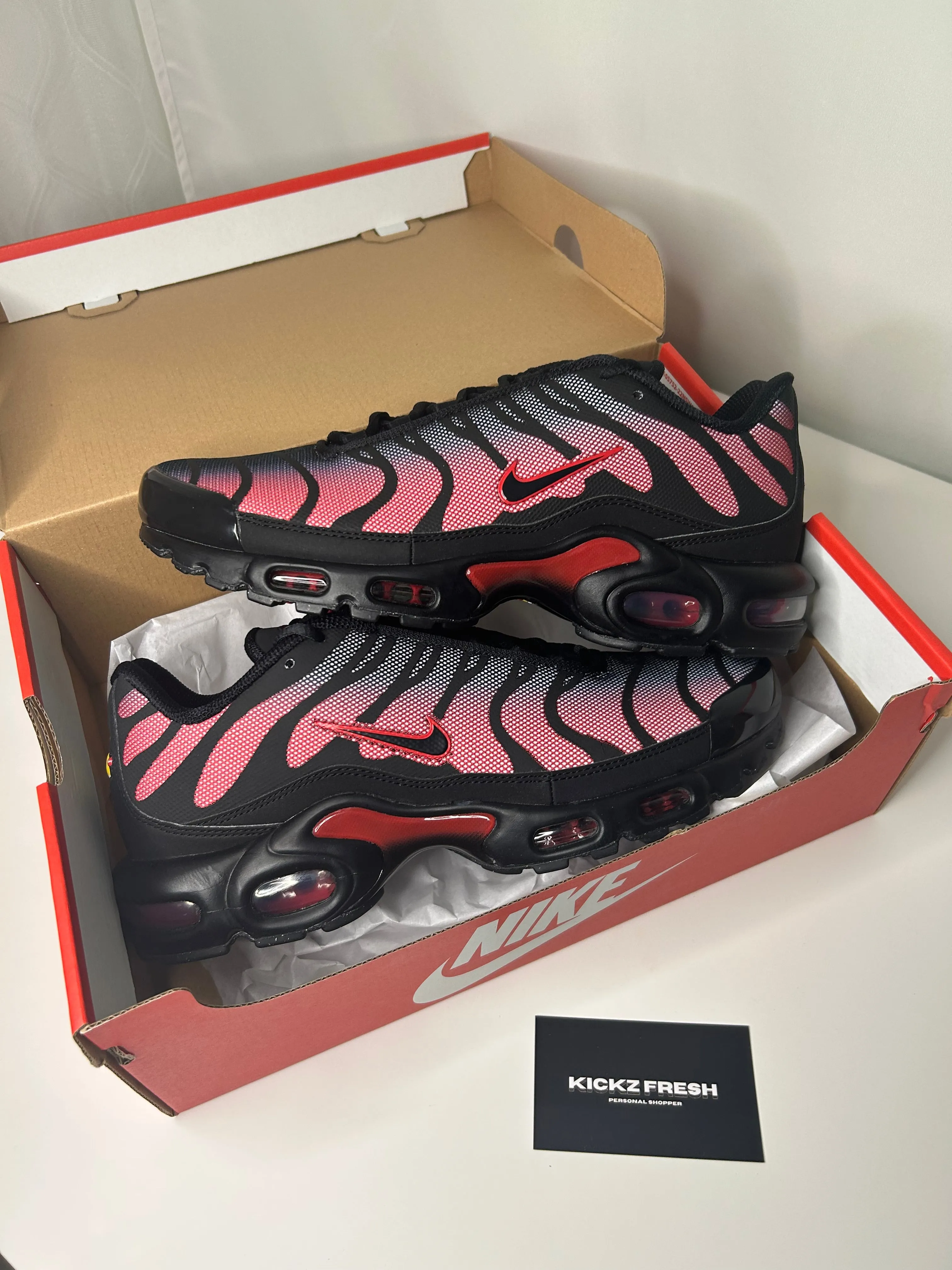 NIKE AIR MAX PLUS TN 'BRED REFLECTIVE'