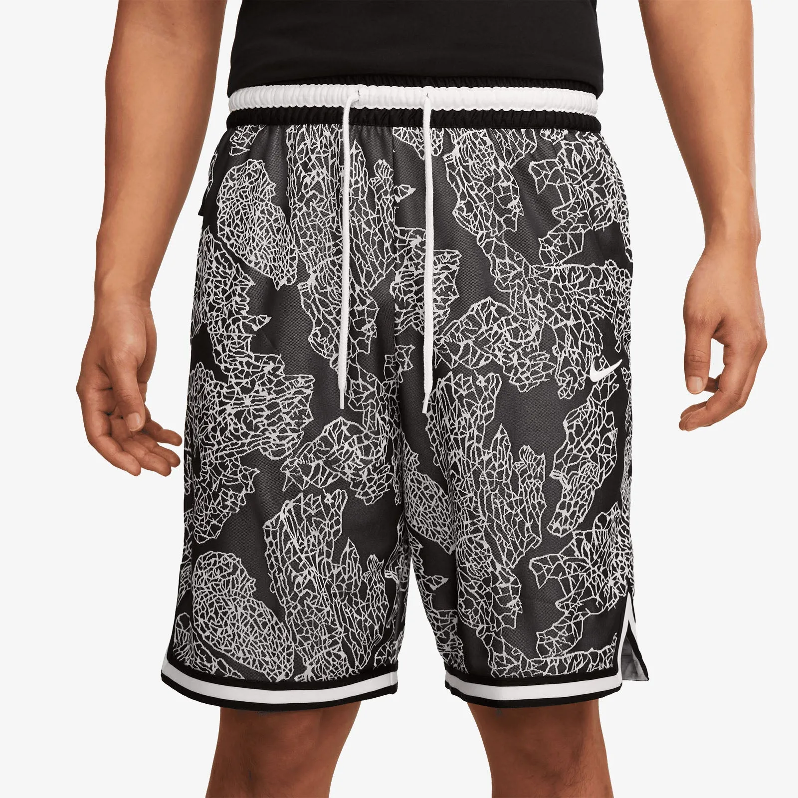 Nike Dri-Fit DNA 10" AOP Basketball Shorts - Black/White