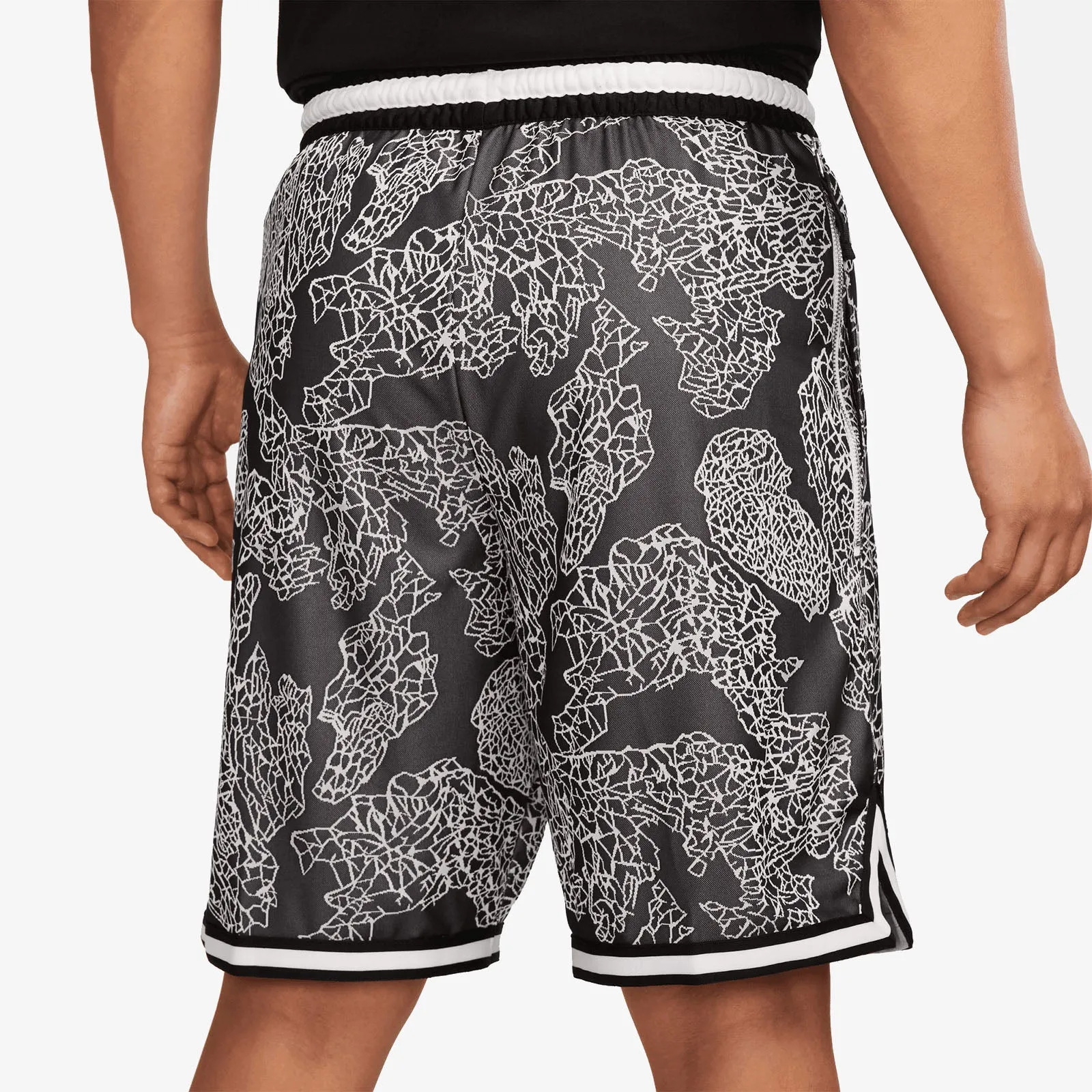 Nike Dri-Fit DNA 10" AOP Basketball Shorts - Black/White