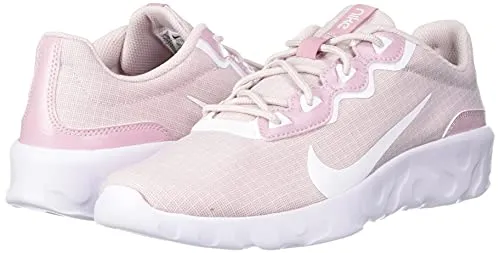 Nike Women's WMNS Explore Strada Barely Rose/White-Plum Chalk Running Shoe-6 Kids UK (CD7091)