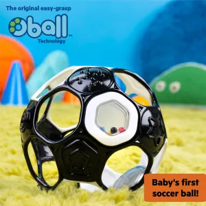 Oball Grippin’ Goals Rattle Ball  Black & White