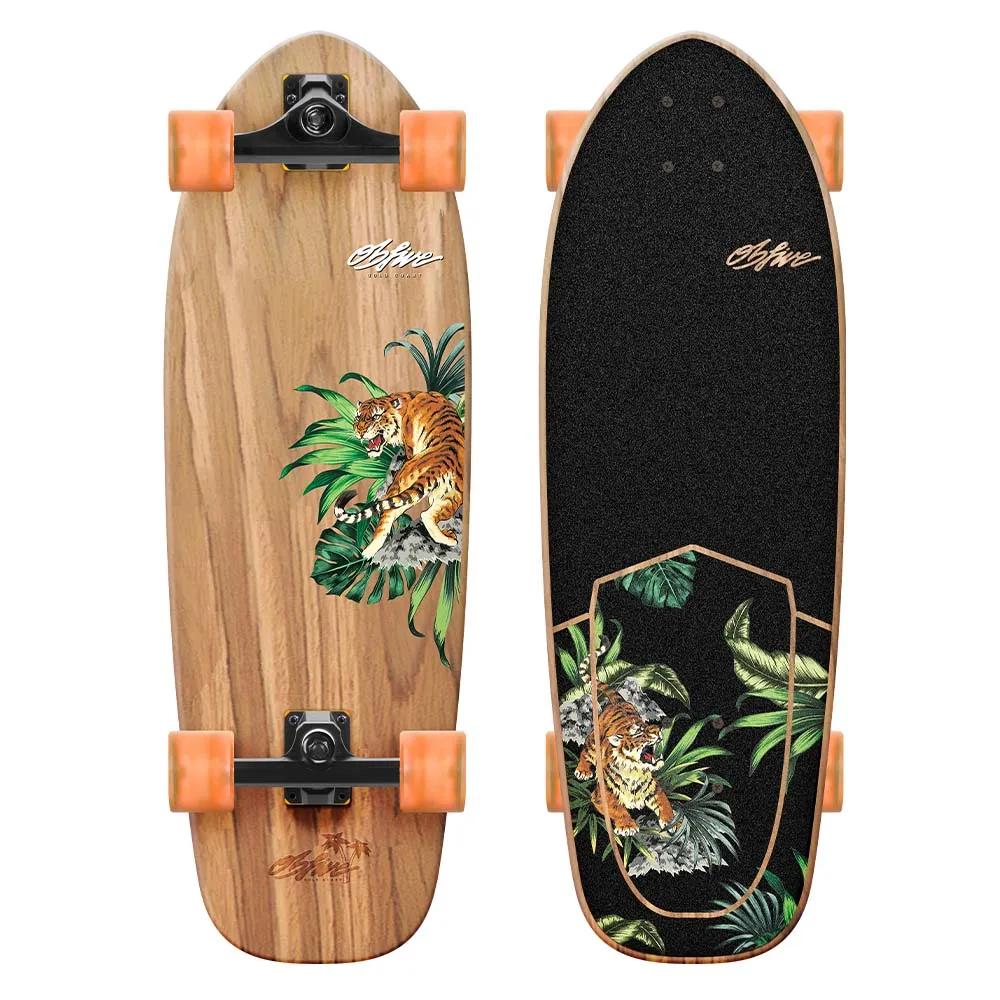 OBfive Surf Skate 31" - Psyched Tiger