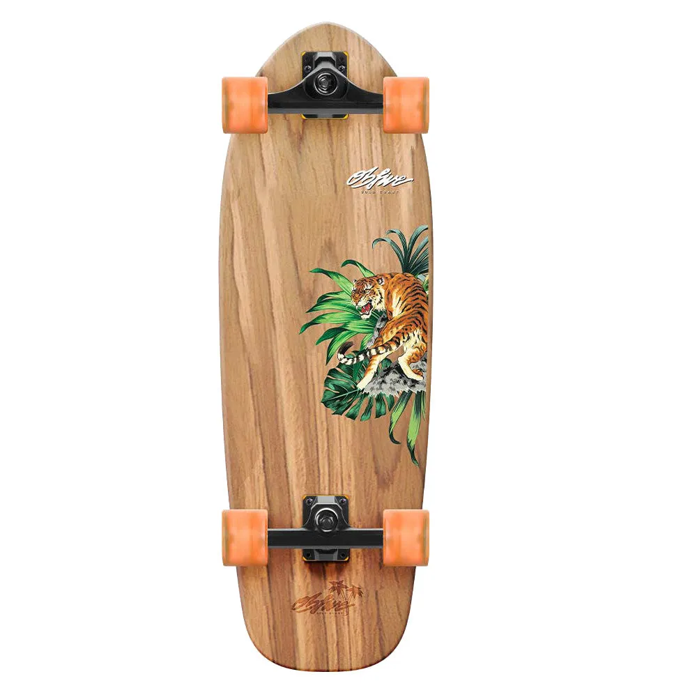 OBfive Surf Skate 31" - Psyched Tiger