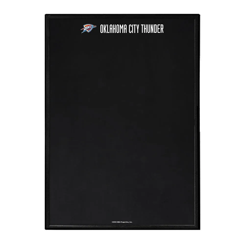Oklahoma City Thunder: Framed Chalkboard