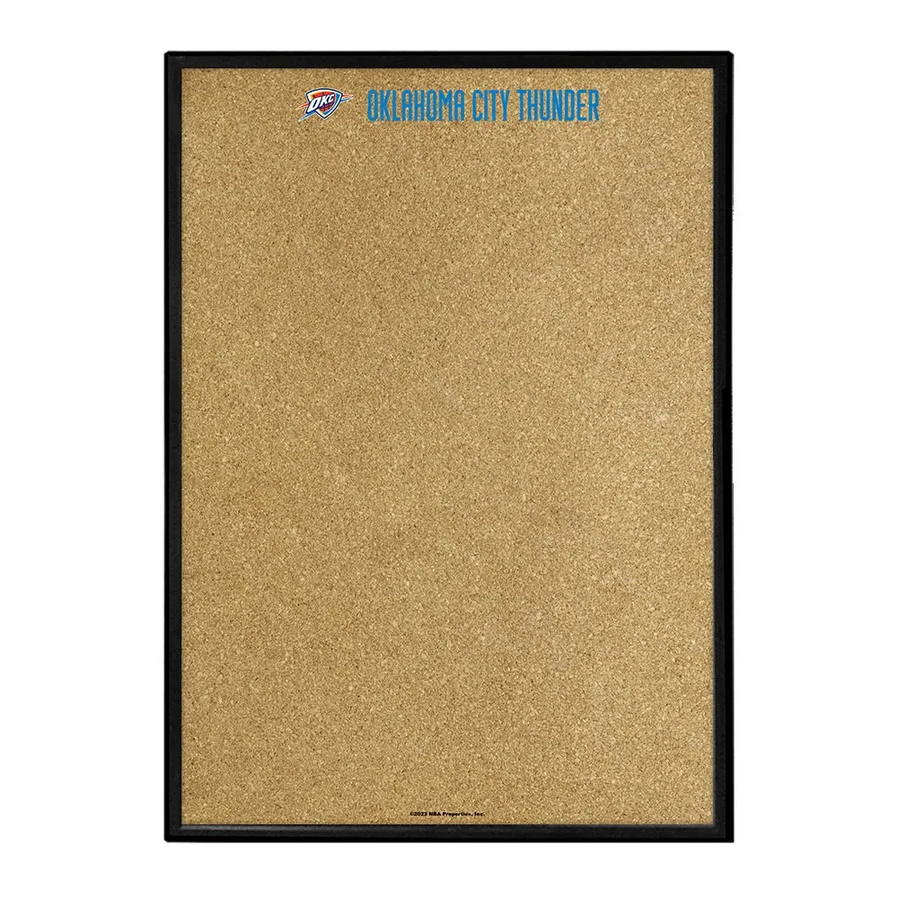 Oklahoma City Thunder: Framed Corkboard