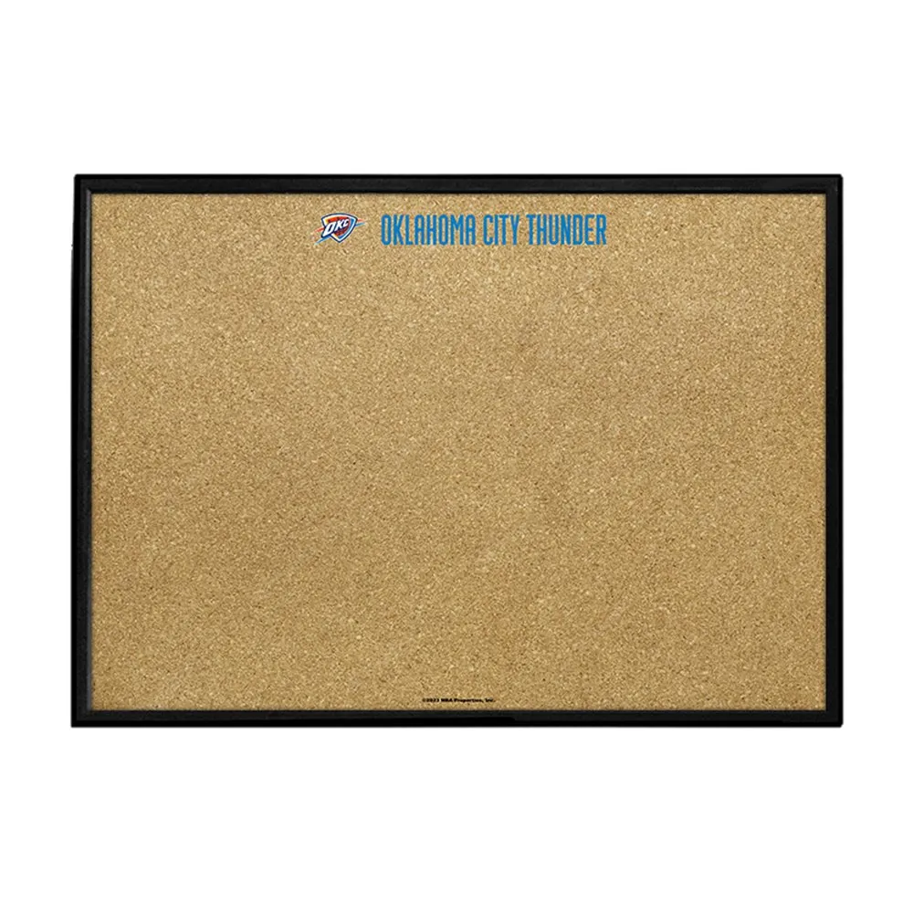 Oklahoma City Thunder: Framed Corkboard