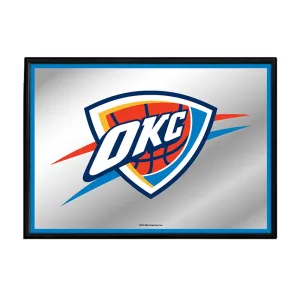 Oklahoma City Thunder: Framed Mirrored Wall Sign