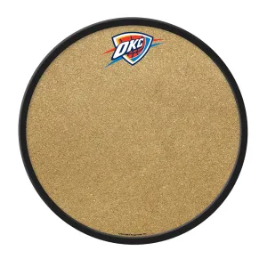 Oklahoma City Thunder: Modern Disc Cork Board