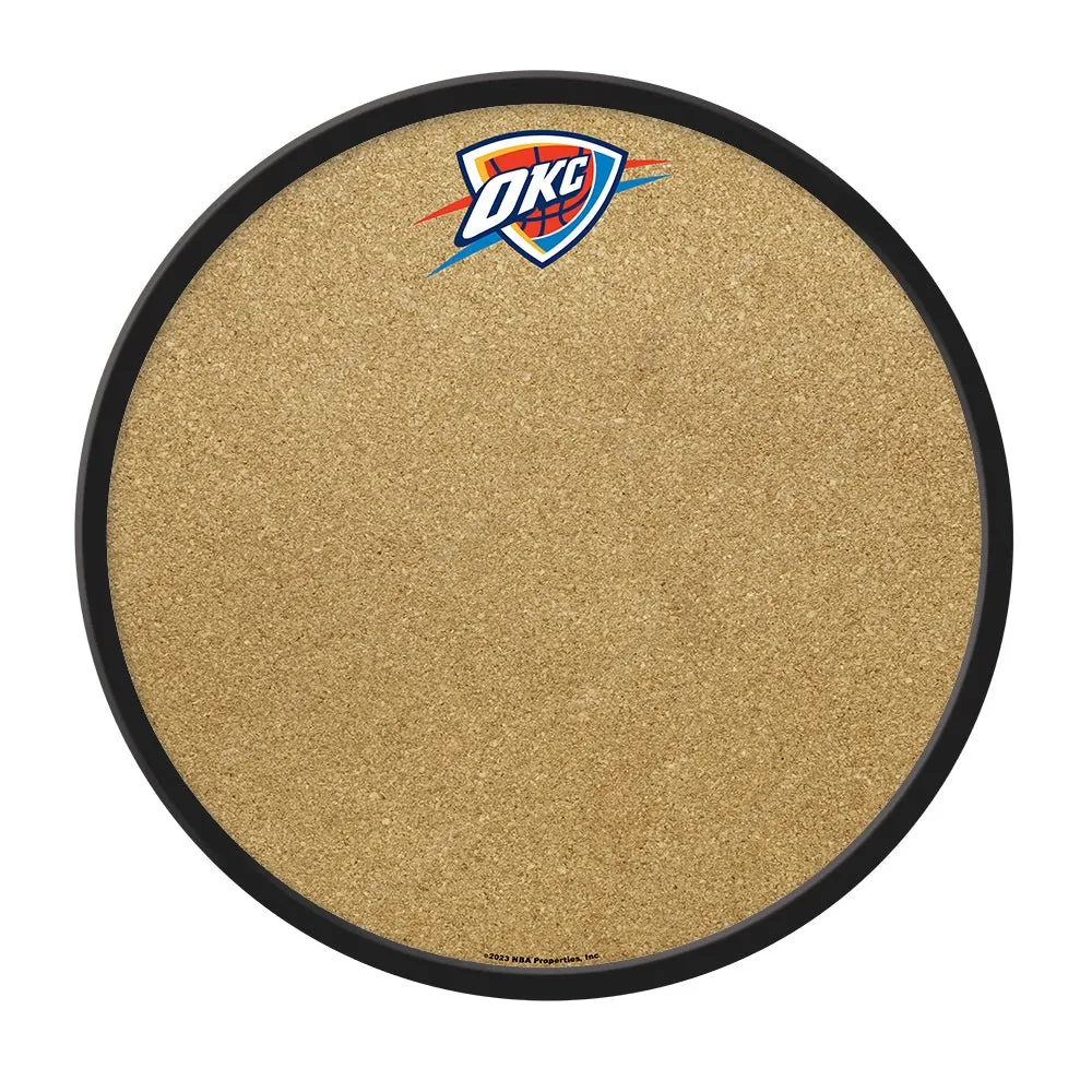 Oklahoma City Thunder: Modern Disc Cork Board