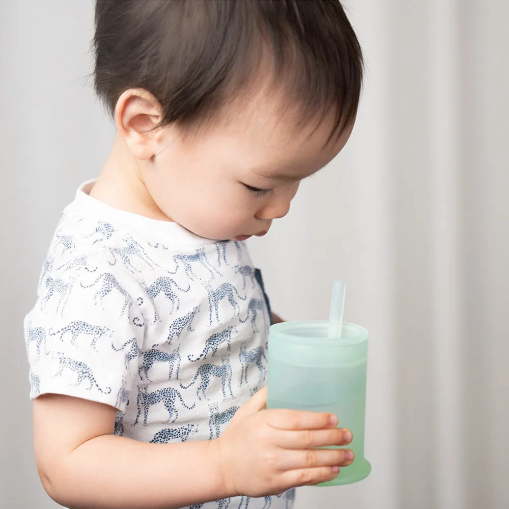 Olababy Traning Cup with Lid   Straw | Mint