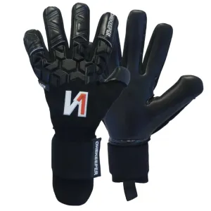 ONEKEEPER ACE Black - All Black Negative Cut Pro-Level Goalkeeper Gloves