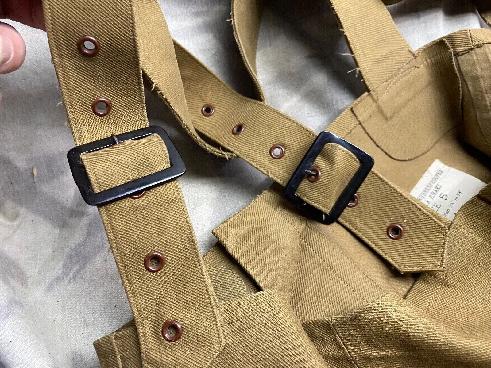 Original WW2 British Army Despatch Rider's Waterproof Trousers Superb Condi