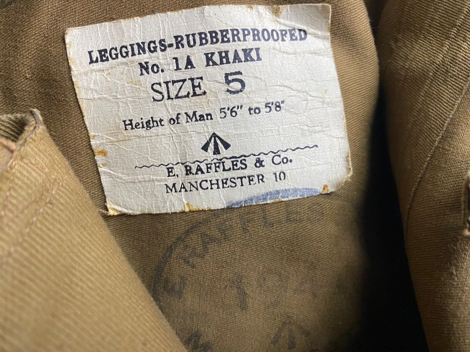 Original WW2 British Army Despatch Rider's Waterproof Trousers Superb Condi