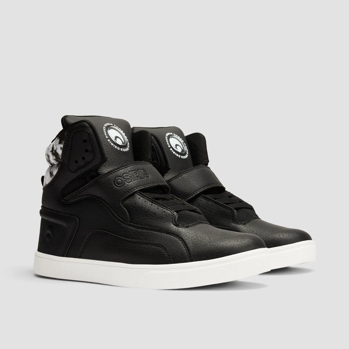 Osiris Rize Ultra High Top Shoes - Black/Tyedye/White