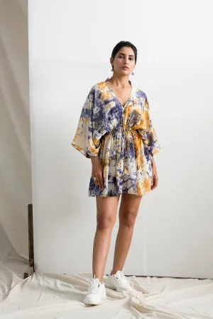 Pearl -  Tie & Dye Kaftan Dress