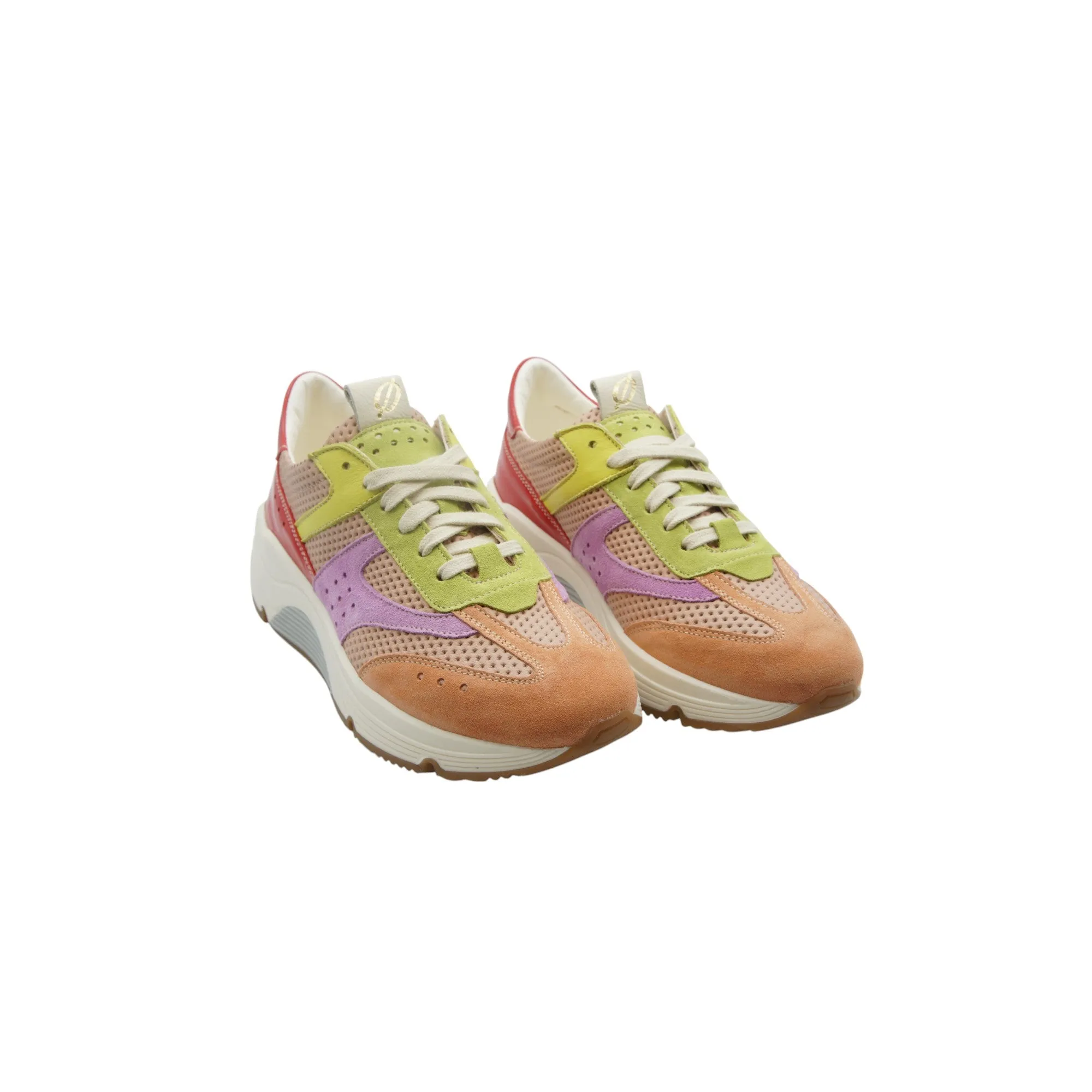 Perforated Leather Running Shoes D770