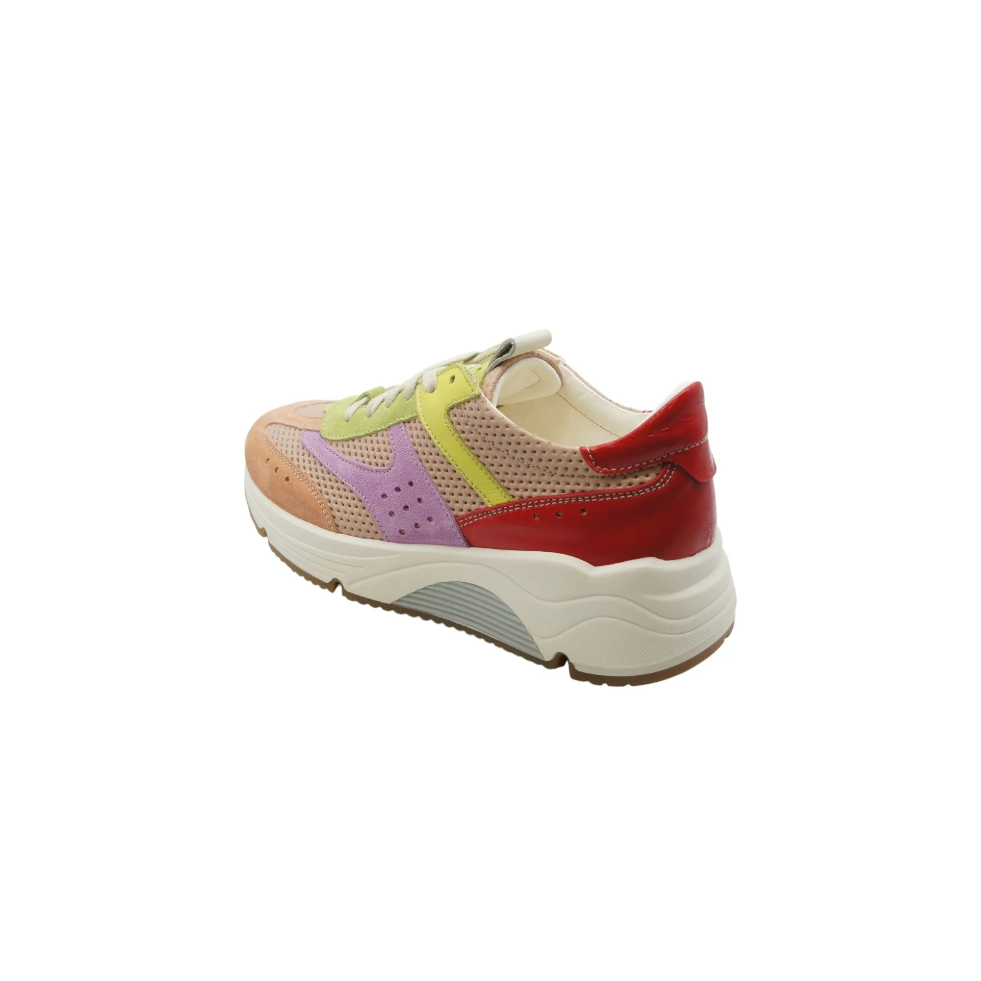 Perforated Leather Running Shoes D770