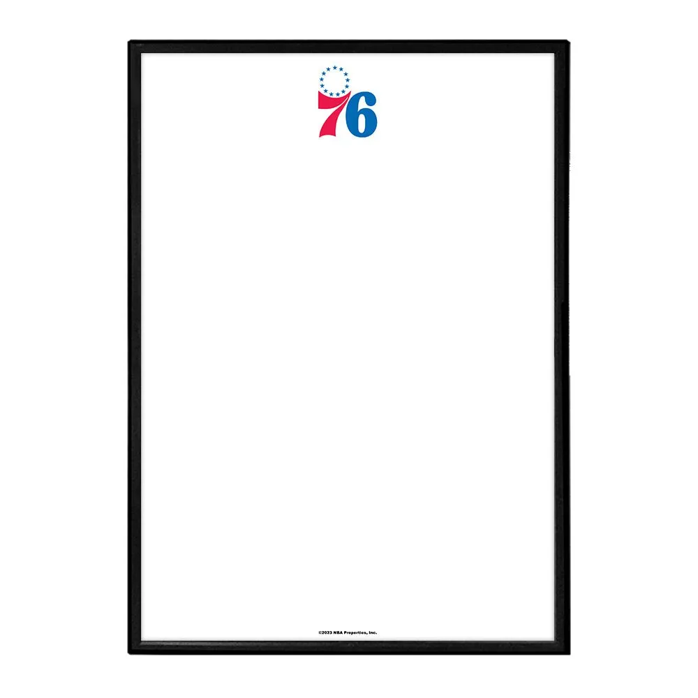 Philadelphia 76ers: Framed Dry Erase Wall Sign