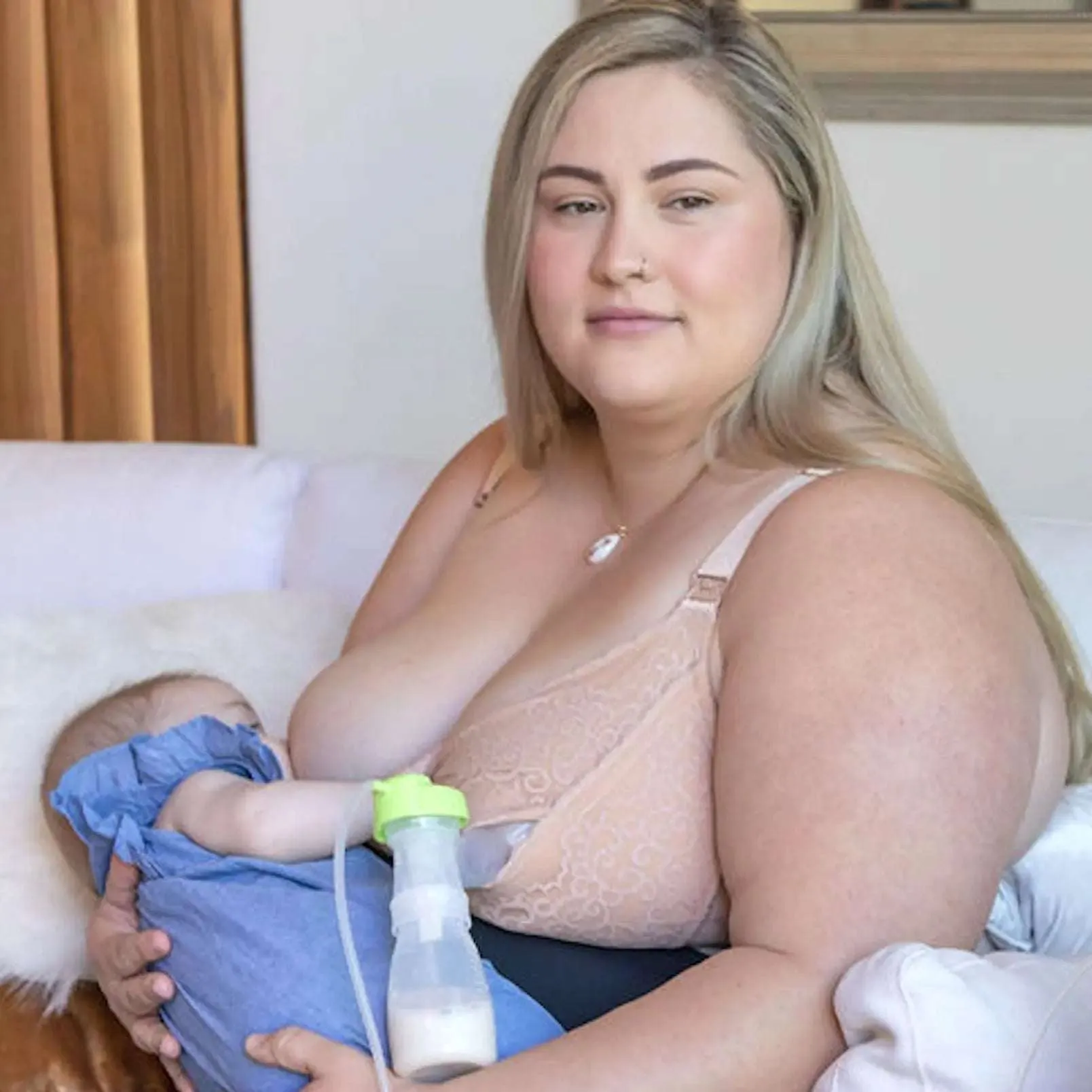 Pippa Cushioned Nursing   Handsfree Pumping Bra