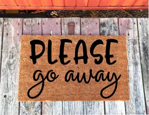 Please Go Away Doormat