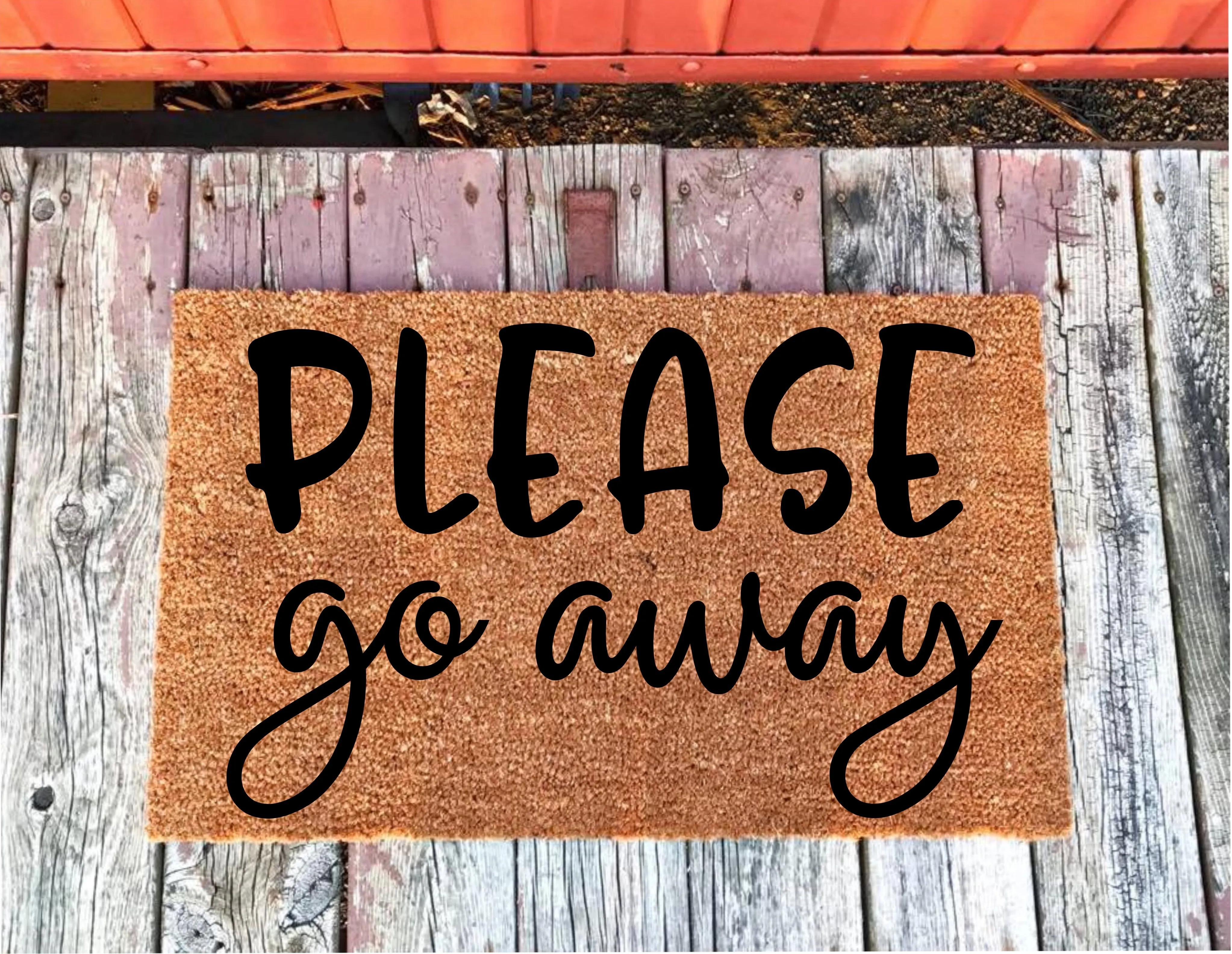 Please Go Away Doormat