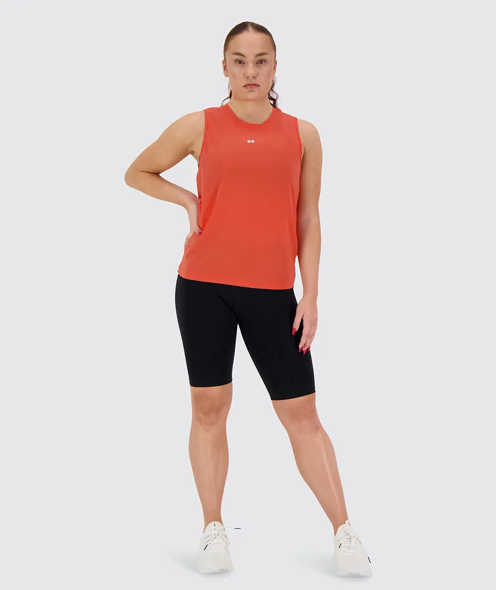 Poppy Red Muscle Tank Top  (OUTLET)