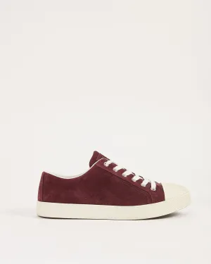 Prada Purple Suede Lace Up Sneakers - 38.5