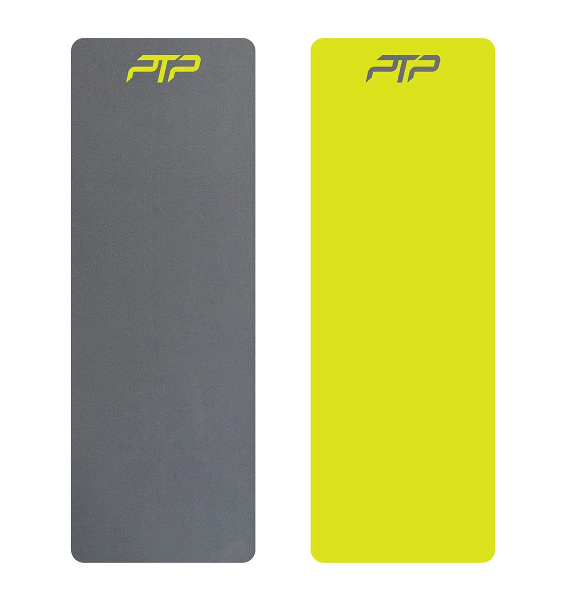 PTP Fitness Mat - 6mm - Space Grey/Lime