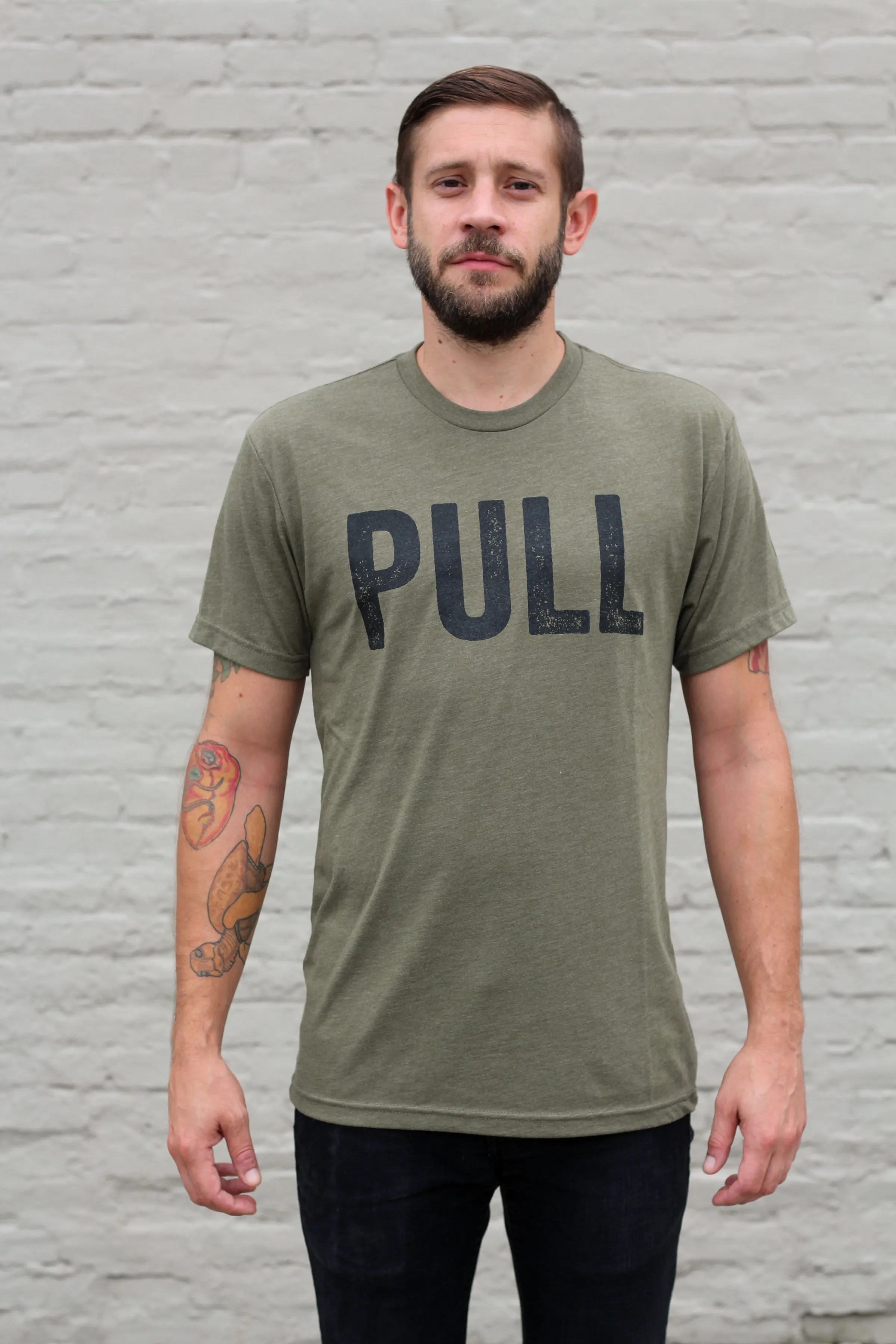 PULL Triblend Tee - Olive