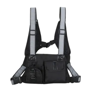 "TACTICAL REFLECTIVE" Sacoche Ventrale Réfléchissant Streetwear - URB1™