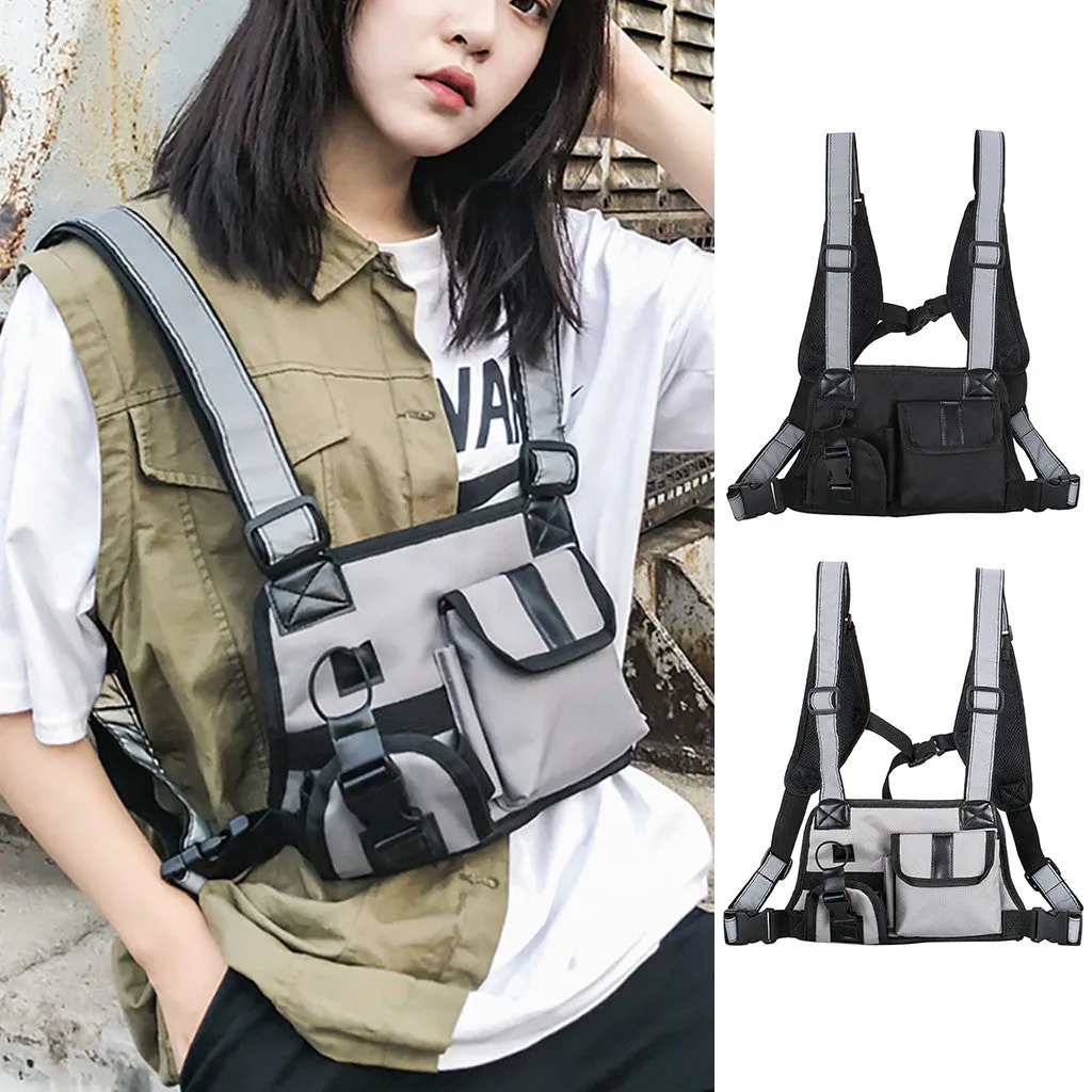 "TACTICAL REFLECTIVE" Sacoche Ventrale Réfléchissant Streetwear - URB1™