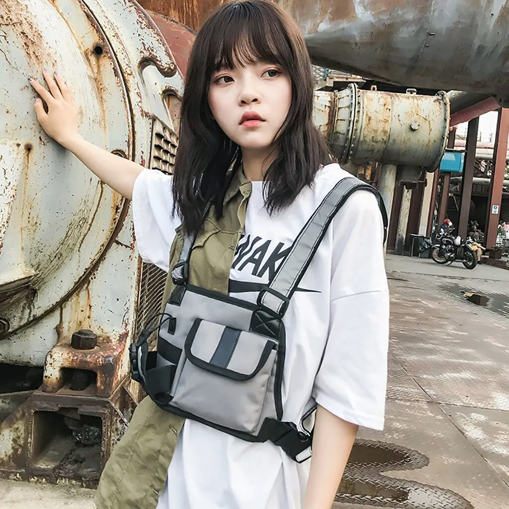 "TACTICAL REFLECTIVE" Sacoche Ventrale Réfléchissant Streetwear - URB1™