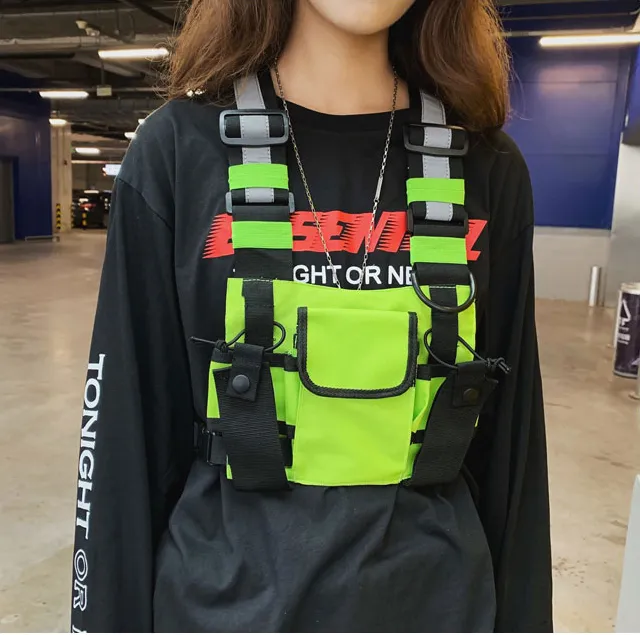 "TACTICAL REFLECTIVE" Sacoche Ventrale Réfléchissante Jaune fluo - URB1™