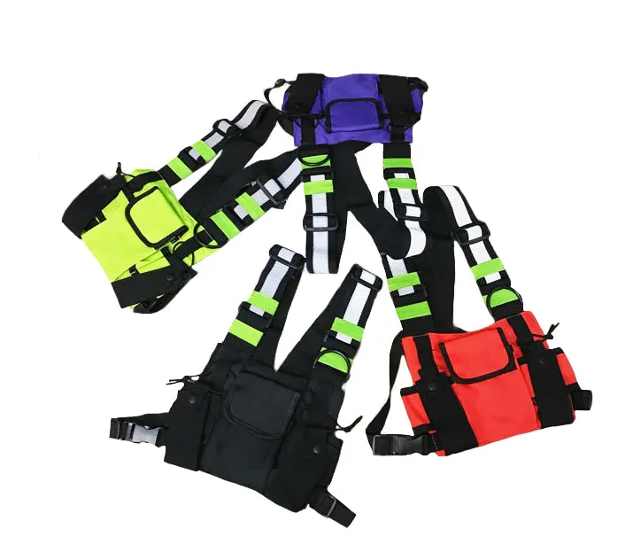 "TACTICAL REFLECTIVE" Sacoche Ventrale Réfléchissante Jaune fluo - URB1™