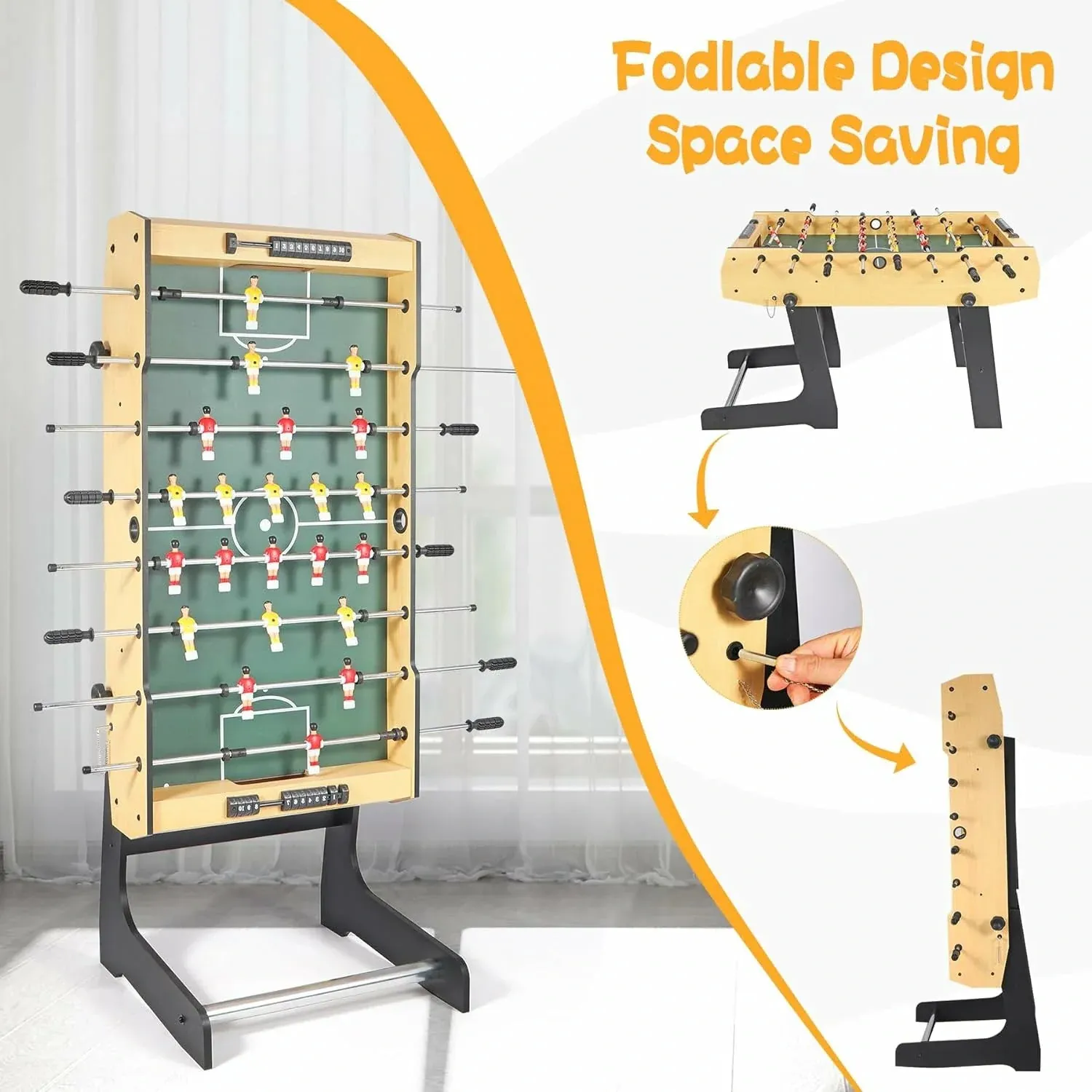 REDCAMP 48" Folding Foosball Table