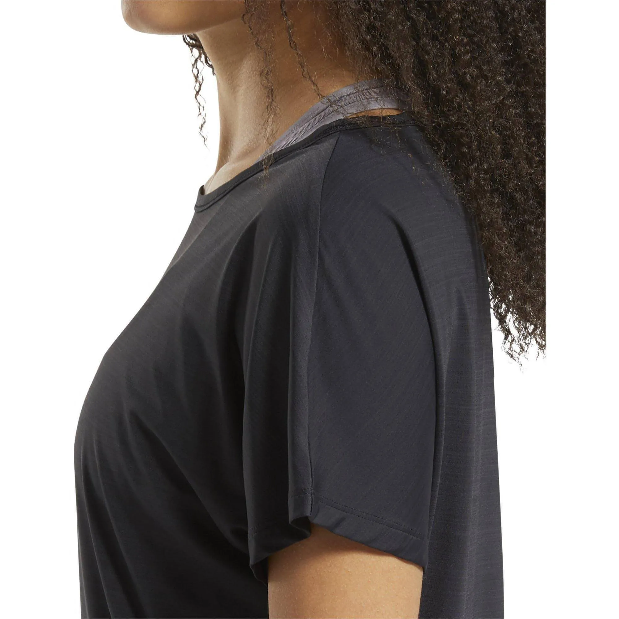Reebok ActivChill Boxy Short Sleeve Womens Training Top - Black