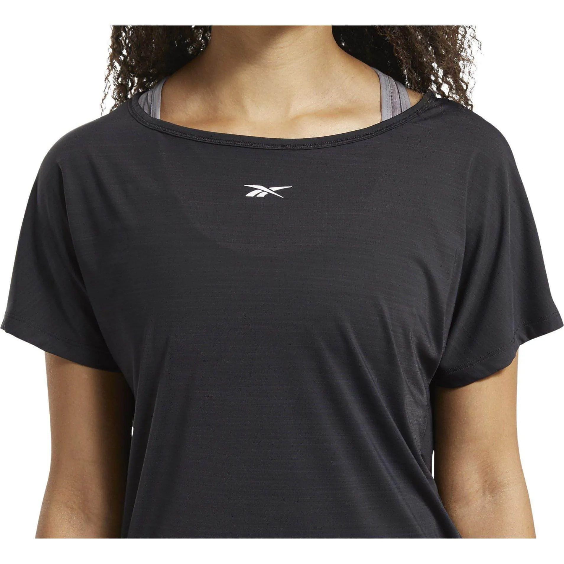 Reebok ActivChill Boxy Short Sleeve Womens Training Top - Black