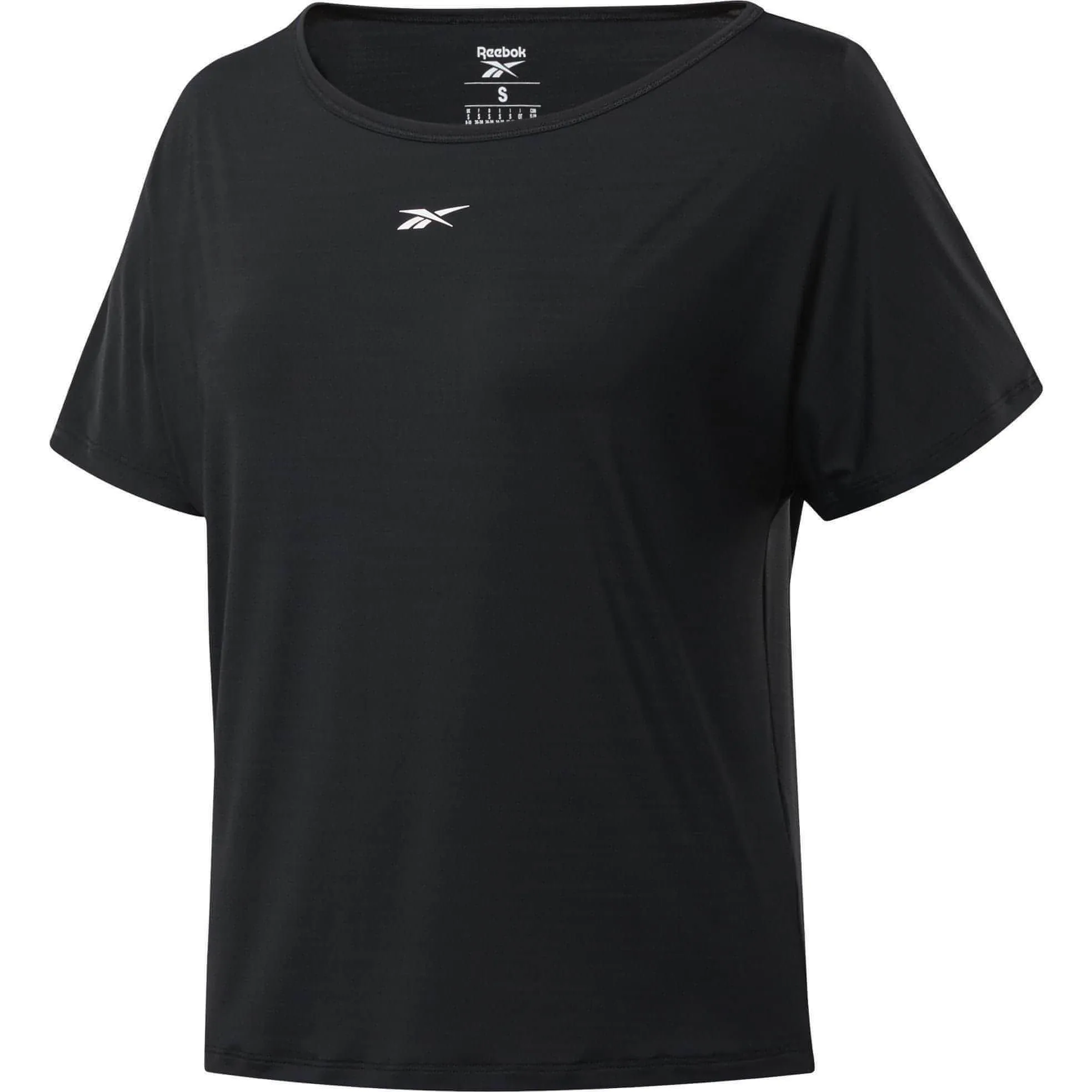 Reebok ActivChill Boxy Short Sleeve Womens Training Top - Black
