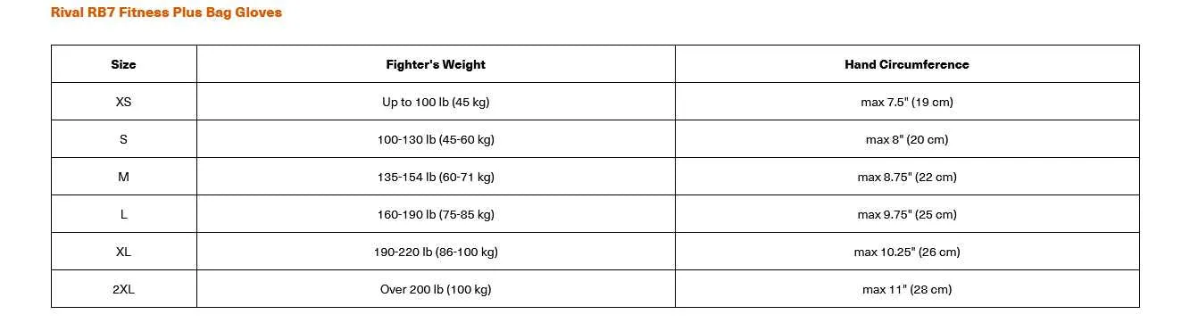 Rival RB7 Fitness Plus Bag Boxing Gloves