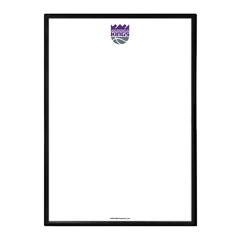 Sacramento Kings: Framed Dry Erase Wall Sign